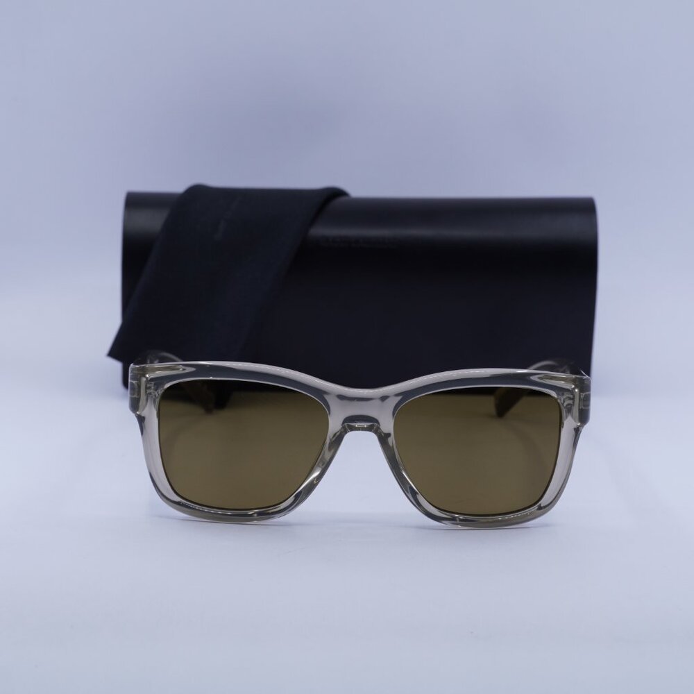 Final Price! Saint Laurent SL674 005 Transparent Beige Sunglasses - Picture 3 of 9